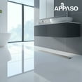 thumbnail image 5 of 24 inch Linear Shower Drain with Removable Square Hole Panel by Using Brushed 304 Stainless Steel Process, Linear Drain Equipped with Adjustable Feet and Hair Strainer, 5 of 10