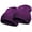 Purple, variant on Top Headwear Men's Women's Solid Beanies - 2 Pack Winter Cap Knit Beanie Red