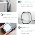 thumbnail image 4 of CUITING Foot Soaking Tub Collapsible Foot Bath Foot Bath Soak Tub Gray, 4 of 7