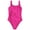 Hot Pink, variant on Slim Strap Bikini Swimsuit Gathering Solid Color Swimsuit Beach Seaside Party Swimsuit Mini-Bikini,White Small