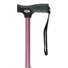 Carex Soft Grip Derby Walking Cane for All Occasions, Adjustable, Pink, 250 lb
