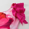 thumbnail image 4 of Fankiway Maillot de Bain une Pièce pour Femmes, Mode Rétro, Imprimé, Aguichant, avec Robe, Grande Taille, 4 of 7