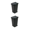 thumbnail image 1 of Youkk Plastic Desktop Trash Can - Convenient And Durable For Anywhere Healthy And Safe Wheelie Trash black 2Set, 1 of 6