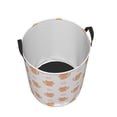 thumbnail image 5 of LNWH Waterproof Laundry Basket with Handles, Cartoon Flower Pet Cat Seamless Pattern Foldable Laundry Hamper, Medium Size, 5 of 8