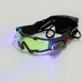 thumbnail image 2 of Clearance Night Vision Goggles Outdoor Night Sports LED Light Glasses Windproof Dustproof Night Mission Goggles for Racing Cycling, 2 of 5