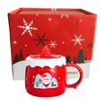 thumbnail image 2 of Taza de café de Navidad 430ml Gloria Papá Noel rojo, 2 of 9