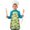 Rooster and Sunflower, variant on Rooster and Pumpkin Green Pattern Teens Aprons, Adjustable Neck Strap, Toddler & Teens Aprons for Cooking & Baking, 19x23.6 Inches