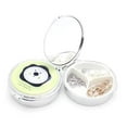 thumbnail image 1 of Metal Jewelry Box with Mirror - Compact Organizer for Rings, Necklaces, Earrings - Also Ideal as a Pill Box - Set of 2, 1 of 4