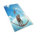 thumbnail image 2 of Bingfone Elephant Giraffe Ultra Absorbent & Soft Hand Towels For Bath, Hand, Face, Gym And Spa-27.5x16in, 2 of 9