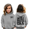 thumbnail image 2 of Tfken Hoodies For Boys Children Letter Print Hooded Tops Trendy Soft Long Sleeve Grey Sweatshirt Size1-12 Years, 2 of 5