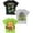 Green Heather/Grey/Black, variant on Ninja Turtles Boys Graphic T-Shirt, Toddler Boy Tee Kids Clothes, New York Black