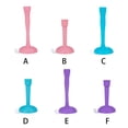 thumbnail image 4 of Maoww Rallonge de Robinet Réglable Remplacement de Pulvérisateur de Bassin Aérateur Tête de Vaisselle en Plastique Rose Long Type3 NO3, 4 of 6
