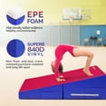 thumbnail image 2 of Matladin Folding Gymnastics Mat Set 4 Piece, Pink & Dark Purple, 2 of 16