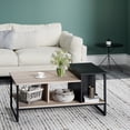 thumbnail image 2 of HOMOOI Coffee Table with Storage Shelves for Living Room, 39.3", Rectangle, 2 of 5