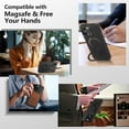 thumbnail image 3 of Conçu pour Étui en Cuir 14 Pro Max [Compatible avec Mag-Safe] avec Support Antichoc Dos Mince Étui de Protection pour Hommes Femmes 6.7”, 3 of 6