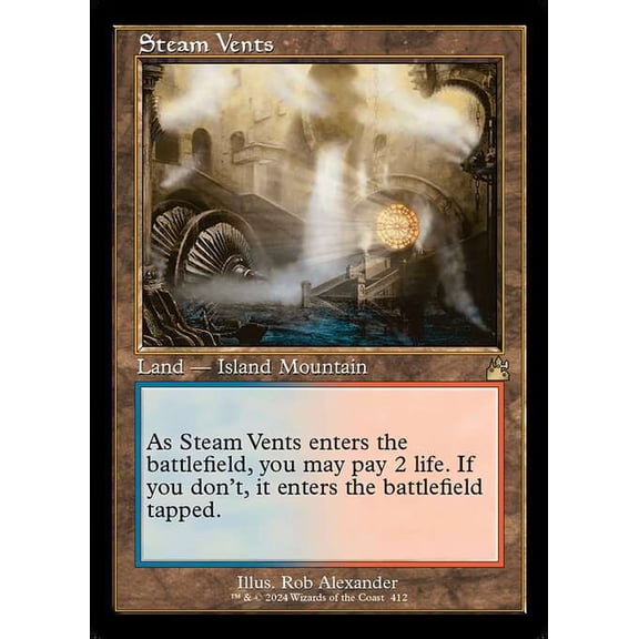 MtG Ravnica Remastered Rare Steam Vents (Retro Frame) #412
