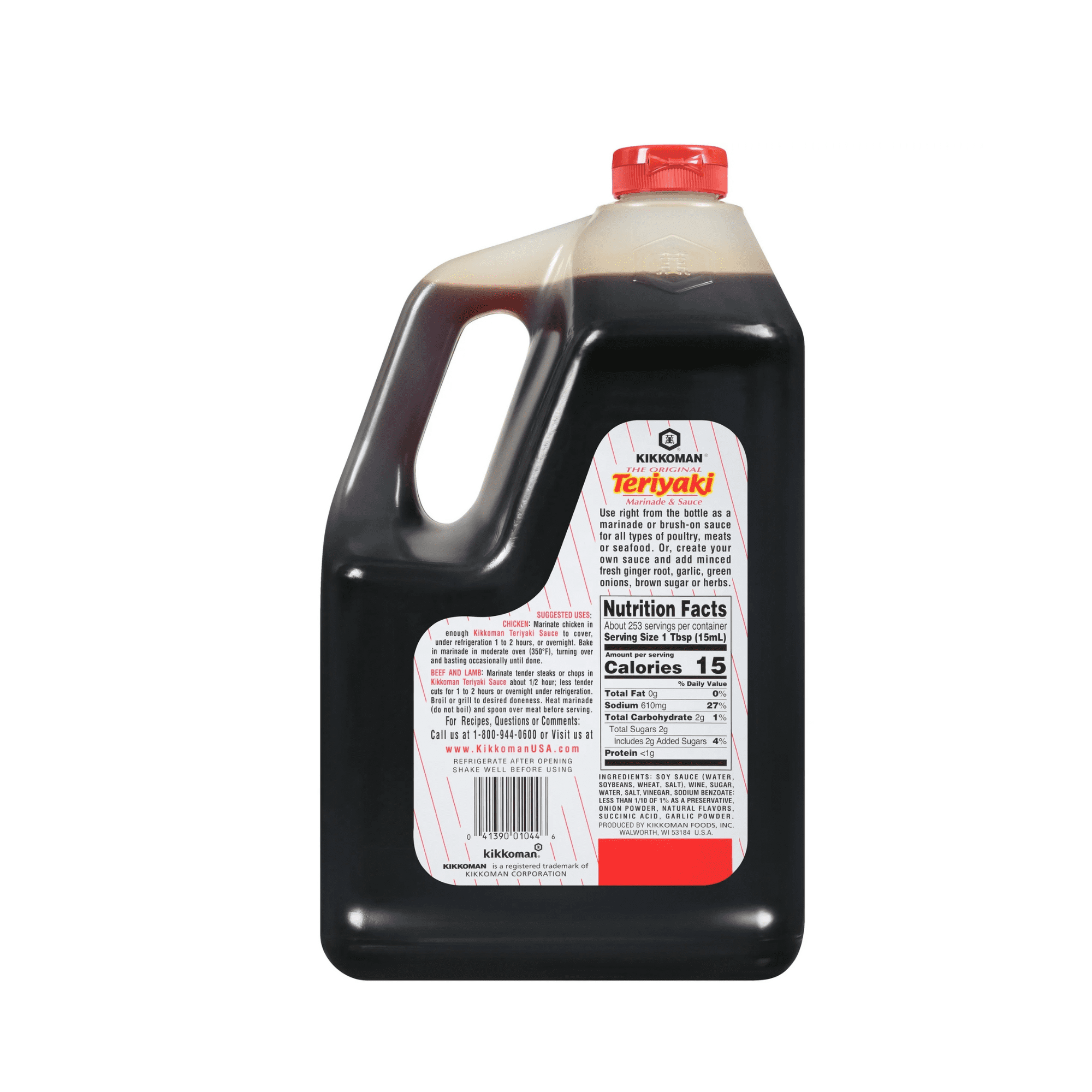 Kikkoman Original Teriyaki Marinade & Sauce, 1 Gallon (128 fl oz), Foodservice Jug