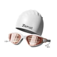 thumbnail image 4 of Gafas de natación con gorro de natación, antivaho, a prueba de fugas, gafas de profesionales con tapones para los oídos, gorro de de silicona., 4 of 8
