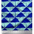 thumbnail image 1 of Soimoi Cotton Cambric Fabric Triangle Geometric Printed Craft Fabric by The Yard 56 Inch Wide, 1 of 3