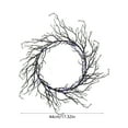 thumbnail image 2 of YIMWNYI Halloween Wreath, Pre-lit Decorative Wreath, Spooky Front Door Décor, LED Lighted Wreath for Home, Indoor, Outdoor, Halloween Party, Unique Halloween Decorations, Trick or Treat Wreath, 2 of 6
