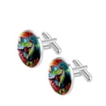 thumbnail image 2 of Chameleon Elegant Silver Jewelry Cufflink Set for Men, Made of Stainless Steel, Suitable for Formal Attire, Ideal for Weddings and Business Meetings, 2 of 6