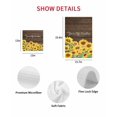 thumbnail image 7 of Sunflowers Kitchen Dish Towels for Drying Dishes Set of 4, Wooden Yellow Summer Botanical Elegant Pastoral Waffle Weave Microfiber Hand Tea Bathroom Towels Quick Dry & Absorbent Towel 12x12, 7 of 7