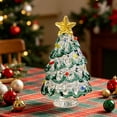 thumbnail image 6 of Eolstice Small Handmade Glass Xmas Tree Ornament, Mini Desktop Crystal Christmas Tree Figurine, Winter Holiday Decor for Table Shelf Office and Party Decoration, 6 of 6