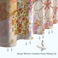 thumbnail image 6 of Pioneer Flower Floral Print Pattern Shower Curtain 36"x72" ,Bathroom Decorative Shower Curtains Set with 12 Hooks,Modern Waterproof Washable Shower Curtain, 6 of 6