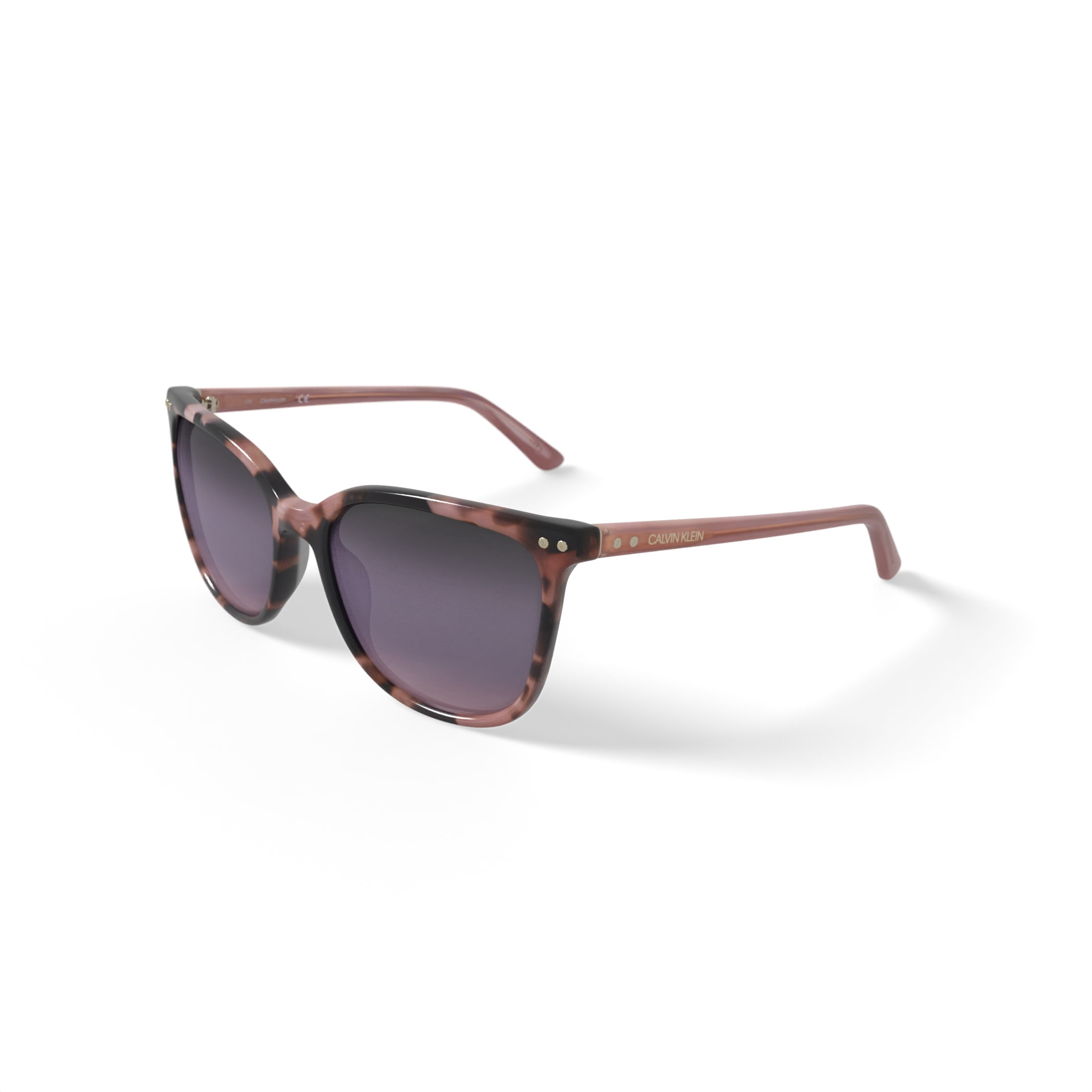 Calvin Klein Women’s Rx'able Fashion Sunglasses, CK18507S, Peach Tortoise, 56-18-135, with Case