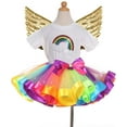 thumbnail image 4 of 2 Pcs Ailes d'Angel pour Enfants Accessoires de Cosplay Costumes de Fête d'Halloween Ailes d'Angel Accessoires de Robe de Performance pour Halloween, Mariage, Festival (Doré), 4 of 5