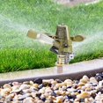 thumbnail image 3 of Garden Sprinkler 1/2'', Zinc Alloy 360° External Thread, Adjustable Rocker Arm Irrigation Nozzle, Water Jet Sprinkler Head for Lawn Irrigation System, 3 of 5