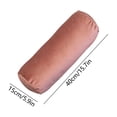 thumbnail image 3 of 5.9x15.7 Inch Solid Color Zippered Round Neck Roll Pillowcase, Cylindrical Bolster Cushion Cover for Sofa Armrest, Bedroom Bedside and Living Room Couch Daily Decor Replacement Accessory, 3 of 6
