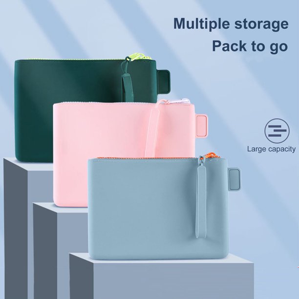 Bolsa de almacenamiento SUSUchens, impermeable, de secado rápido, de gran capacidad, reutilizable, con cremallera resistente, resistente al desgaste, para accesorios electrónicos de viaje,