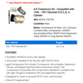 thumbnail image 2 of A/C Compressor Kit - Compatible with 1996 - 1997 Chevy S10 2.2L 4-Cylinder, 2 of 2