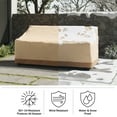 thumbnail image 3 of Pure Garden 76x33in Waterproof UV 50+ Outdoor Patio Couch Cover, Beige, 3 of 6