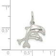 thumbnail image 2 of 925 Sterling Silver Dolphins Charm Pendant, 2 of 5