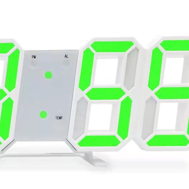 Reloj de mesa LED NikouMX Reloj despertador digital pared
