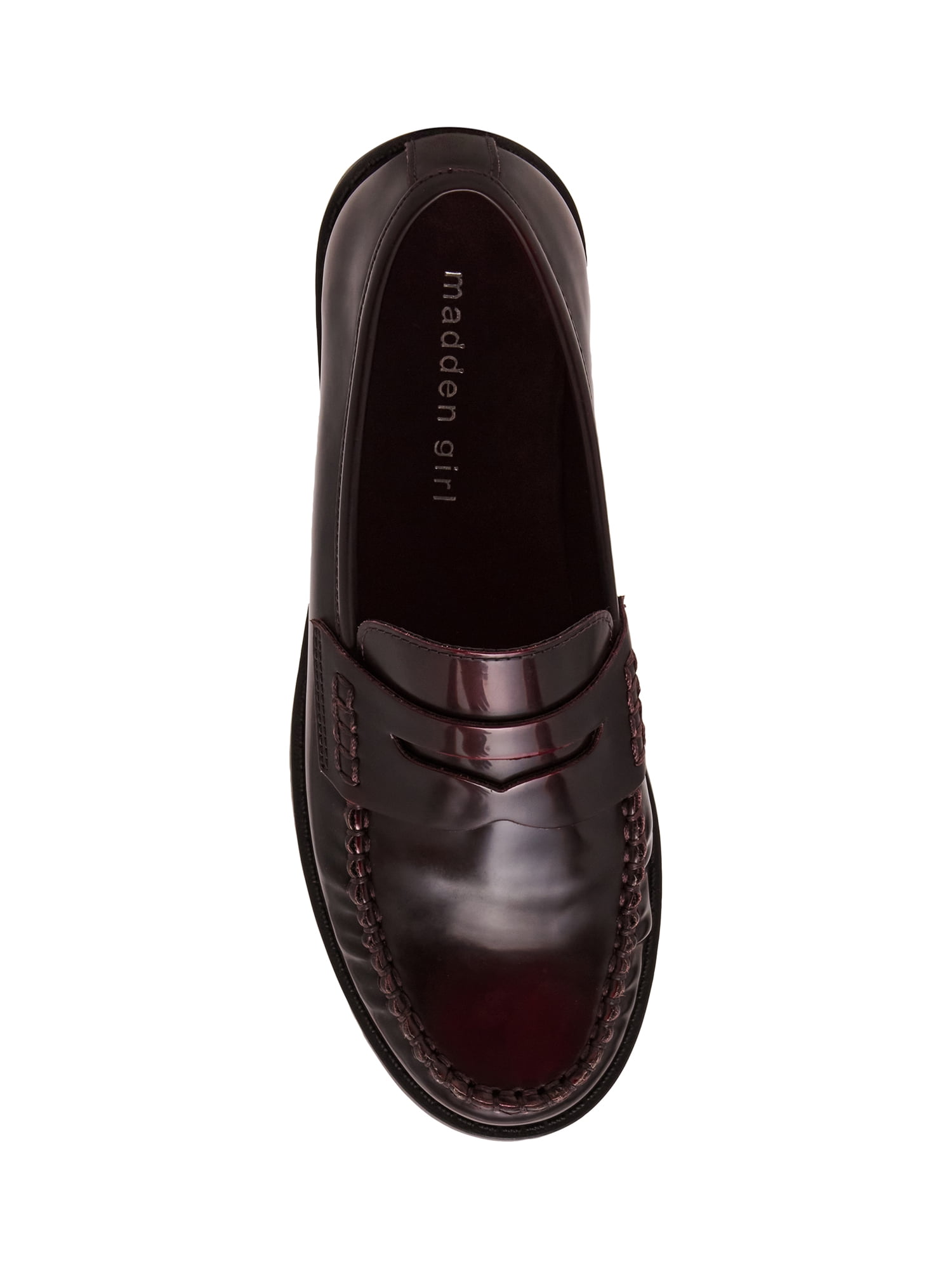 Madden Girl Women's Prep Slide On Loafer with Pleated Toe