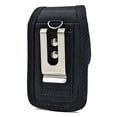 thumbnail image 4 of For LG V50 ThinQ 5G Vertical Rugged Nylon Canvas Carrying Holster Case with Metal Belt Clip & Loop, 4 of 5