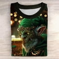 thumbnail image 2 of Unisex St. Patrick's Day Elderly Print Casual Long Sleeve T-Shirt, 2 of 5