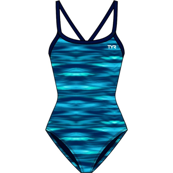 TYR Girls' Technowave Diamondfit One Piece Swimsuit