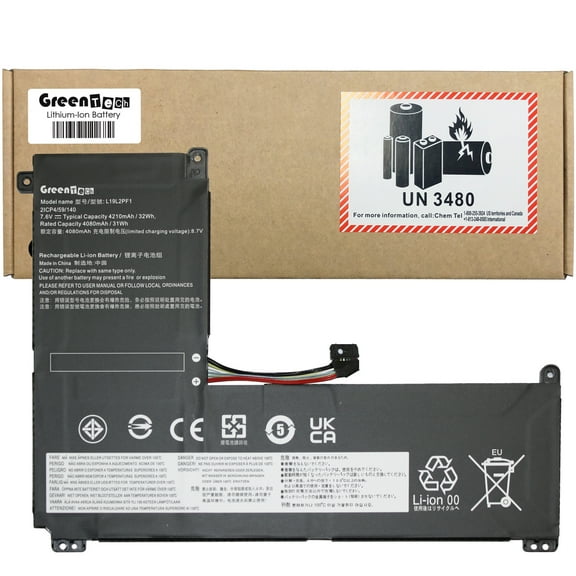 GREENTECH L19L2PF1 BATTERY FOR LENOVO IDEAPAD 1-11IGL05 1-14IGL05 32WH L19C2PF1 L19M2PF1 SB10W42961 5B10W42959 5B10W42964