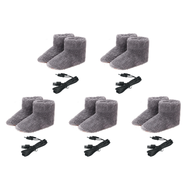 Calentador de pies USB cálido para invierno con botas de calefacción para hombres de zapatos eléctricos (39-43)