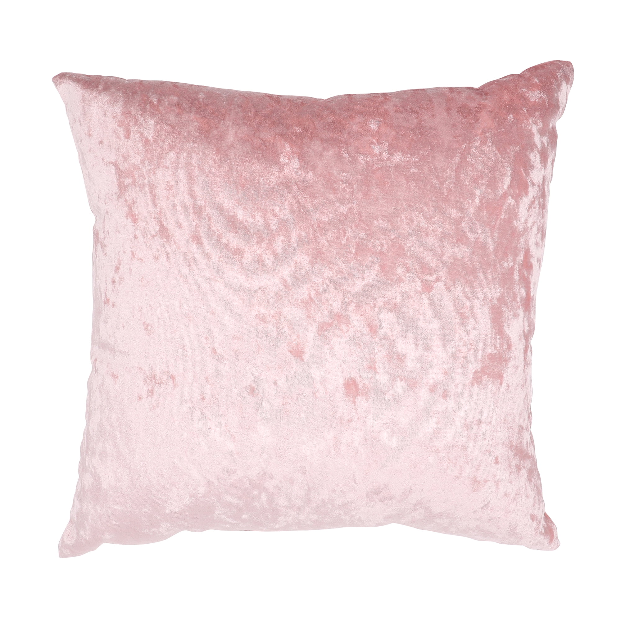 blush velvet pillow