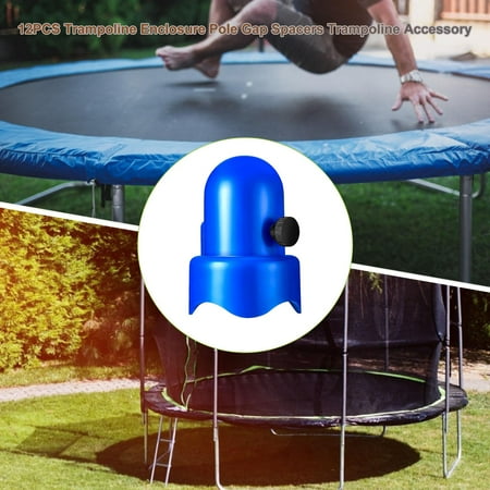 

Ankishi 10 x 1.5inch Trampoline Pole Cap Safety Caps with Screw Thumb(1PCS)