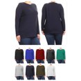 thumbnail image 6 of Women's Plus Size Classic Fit Long Sleeve Cotton Scoop-Neck T-Shirt Tunic, 6 of 6