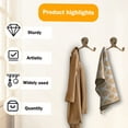 thumbnail image 4 of 20Pcs Coat Hooks Solid Double Hooks Utility Hooks Versatile Double Prong Coat Hooks Wall Mounted Retro Double Hooks Utility Hooks Double Prong Metal Hook for Bedroom, 4 of 10