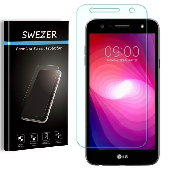 LG X Power2 (2017 Release) / LG K10 Power [SWEZER] Tempered Glass Screen Protector, Anti-Scratch, Anti-Bubble, Anti-Chip Edge