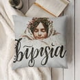thumbnail image 3 of YINGXI  Blessed Lumbar White Throw Pillow Covers Inspirational Gifts，Thanksgiving Day Gifts 24x24in, 3 of 5