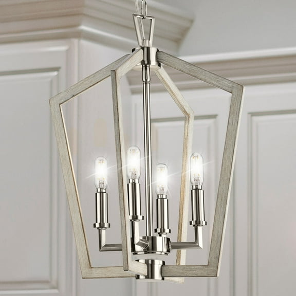 Luxury Modern Chandelier, Brushed Nickel, UHP4566